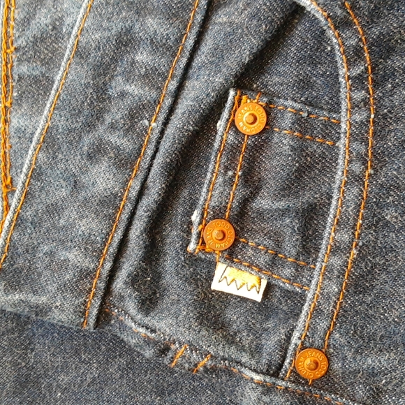 Todd Oldham Dark Blue All Cotton Denim Crop Jeans, Size 28 - Picture 4 of 9